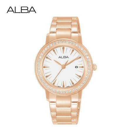 นาฬิกาข้อมือผู้หญิง ALBA AH7DK8X 33 มม. สี ROSE GOLD/WHITE_0