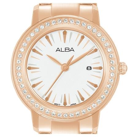 นาฬิกาข้อมือผู้หญิง ALBA AH7DK8X 33 มม. สี ROSE GOLD/WHITE_1