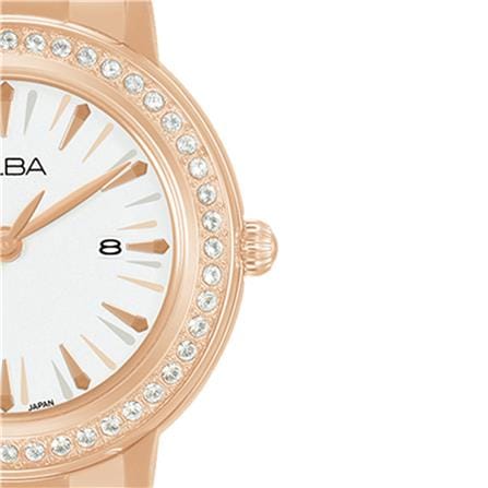 นาฬิกาข้อมือผู้หญิง ALBA AH7DK8X 33 มม. สี ROSE GOLD/WHITE_2