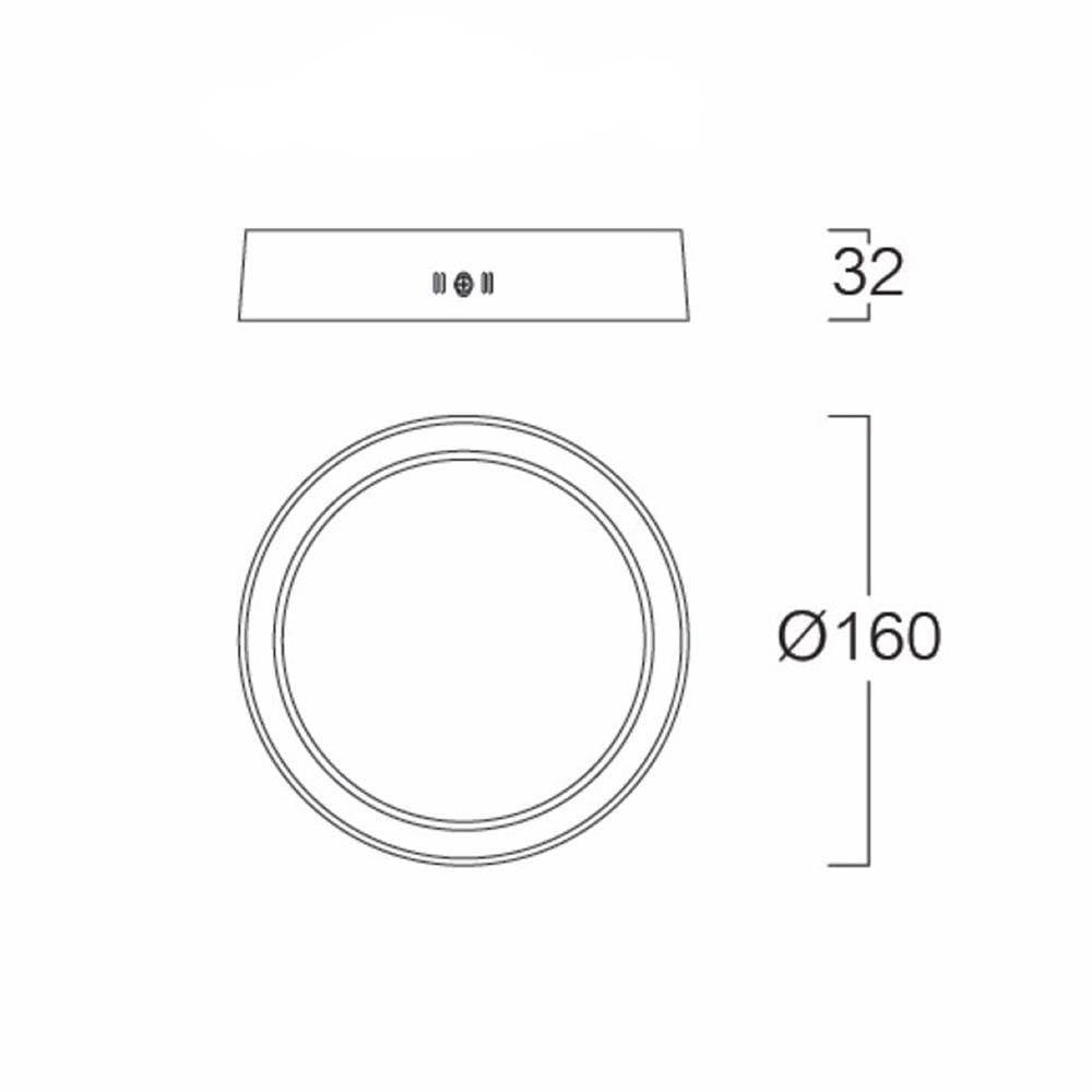 ดาวน์ไลท์ LED LUMAX 03-A1639 6 นิ้ว 12 วัตต์ WARM WHITE สีขาว