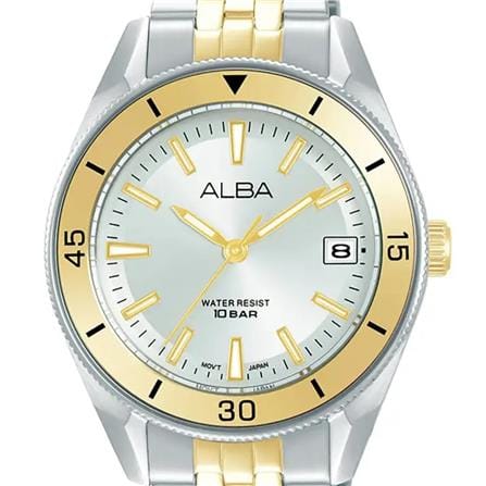 นาฬิกาข้อมือผู้หญิง ALBA รุ่น AG8Q15X ขนาด 34 มม. สีเงินขาว_1
