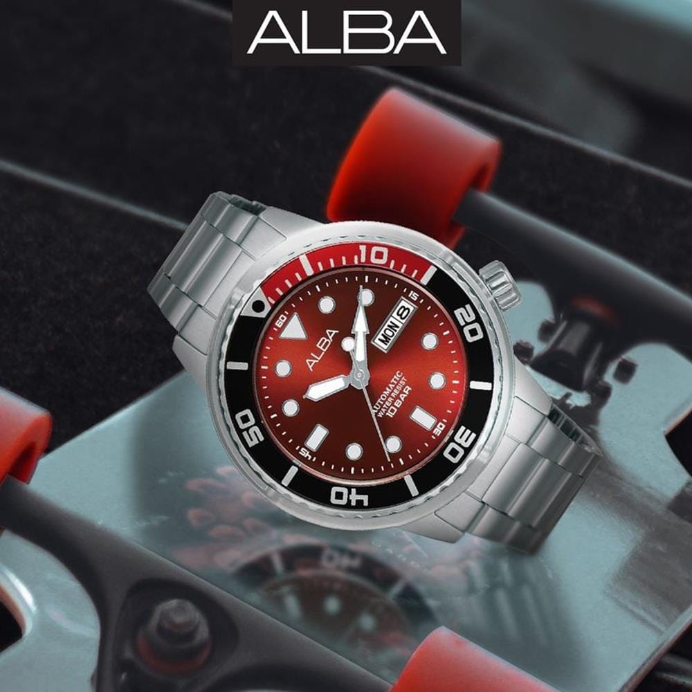 นาฬิกาข้อมือผู้ชาย ALBA รุ่น AL4229X ขนาด 43 มม. สีแดง