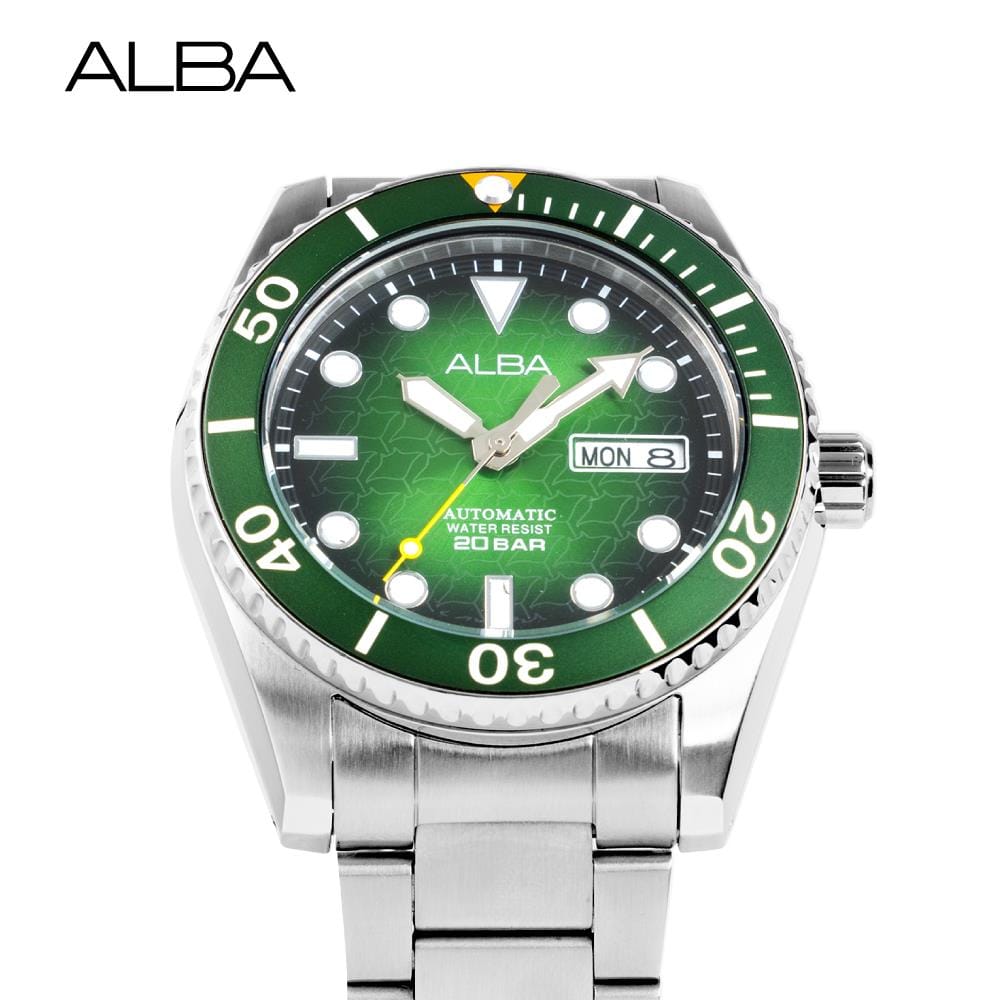 นาฬิกาข้อมือผู้ชาย ALBA AL4437X 43 มม. สี SILVER/GREEN/BLACK