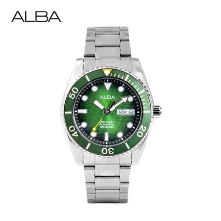 นาฬิกาข้อมือผู้ชาย ALBA AL4437X 43 มม. สี SILVER/GREEN/BLACK_0