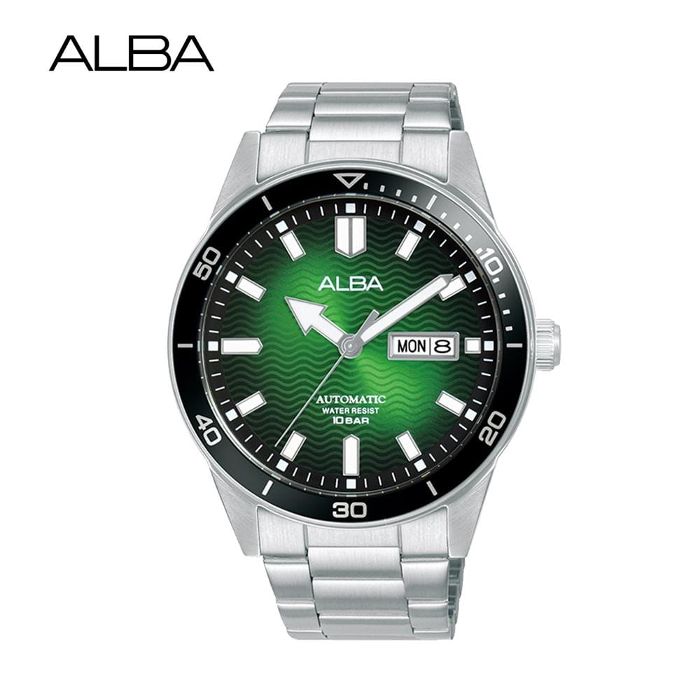 นาฬิกาข้อมือผู้ชาย ALBA AL4613X 43 มม. สี SILVER/GREEN