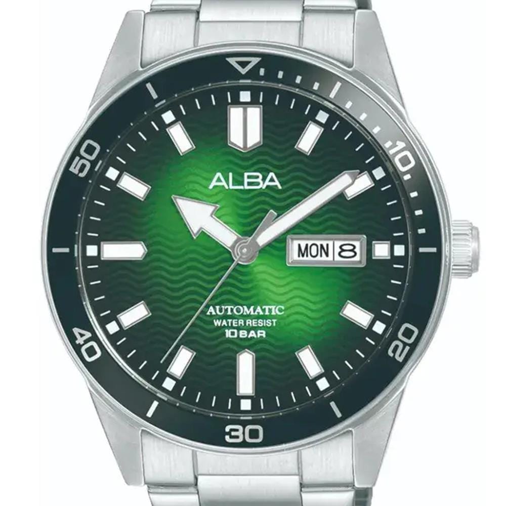 นาฬิกาข้อมือผู้ชาย ALBA AL4613X 43 มม. สี SILVER/GREEN
