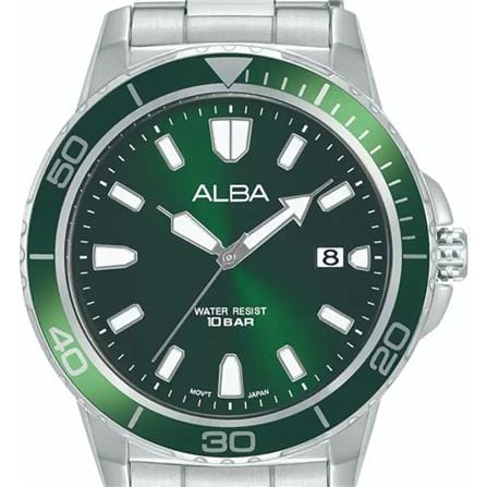 นาฬิกาข้อมือผู้หญิง ALBA AS9U09X 42 มม. สี SILVER/GREEN_2