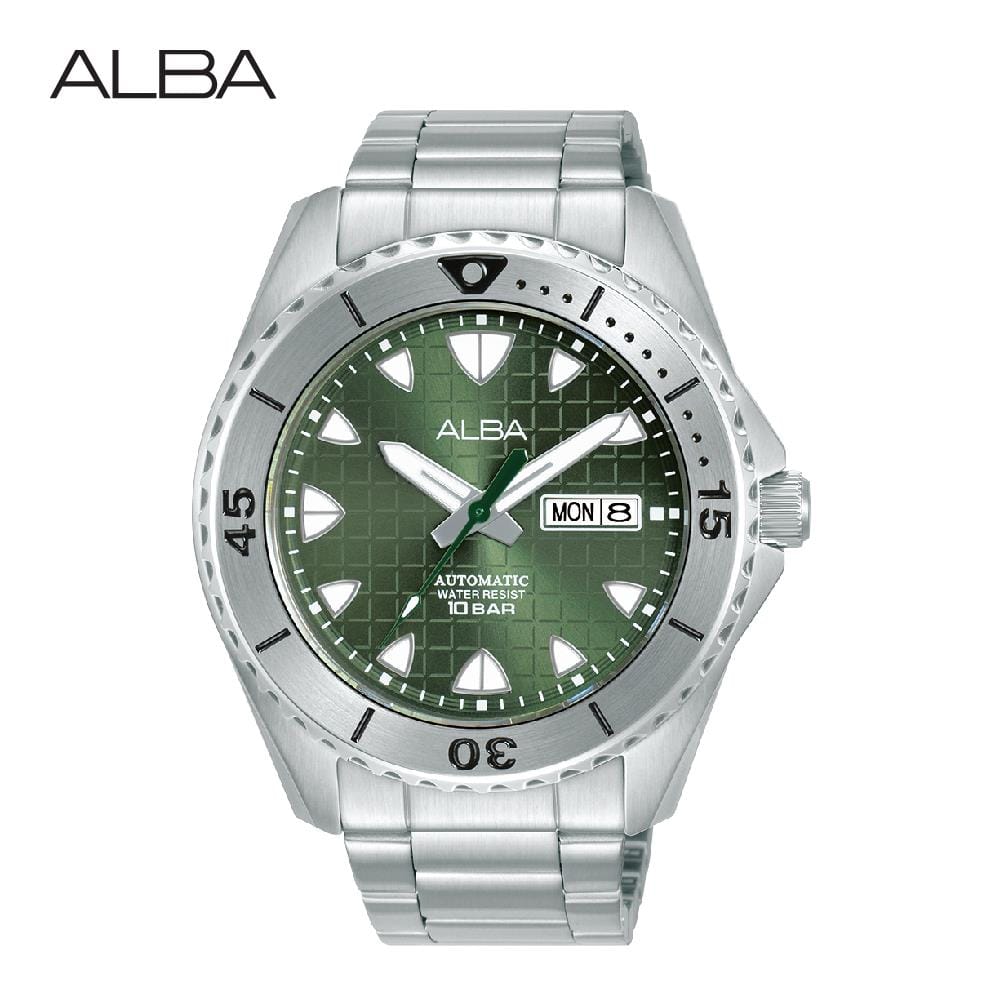 นาฬิกาข้อมือผู้ชาย ALBA AL4577X 44.5 มม. สี SILVER/GREEN