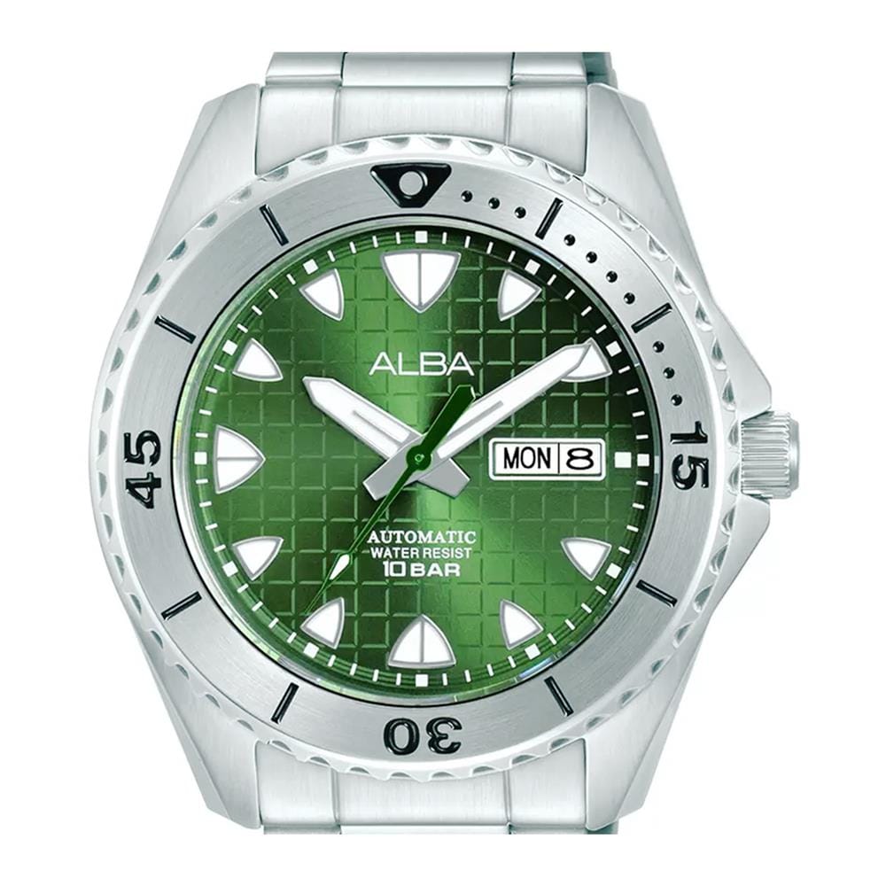นาฬิกาข้อมือผู้ชาย ALBA AL4577X 44.5 มม. สี SILVER/GREEN
