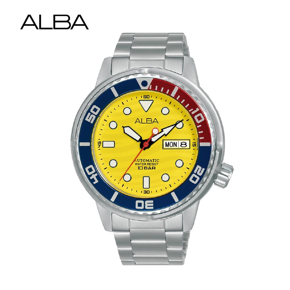 นาฬิกาข้อมือผู้ชาย ALBA AL4675X 43 มม. สี SILVER/YELLOW/BLUE/RED