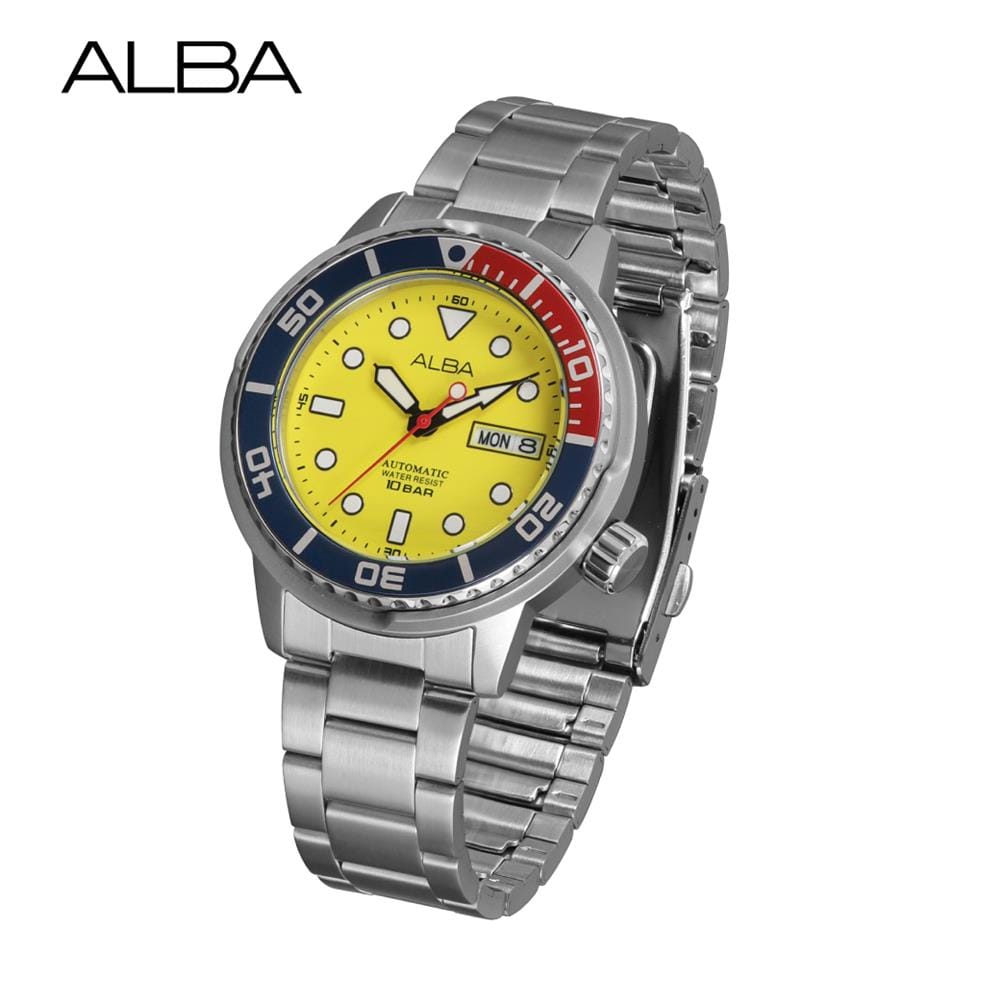 นาฬิกาข้อมือผู้ชาย ALBA AL4675X 43 มม. สี SILVER/YELLOW/BLUE/RED