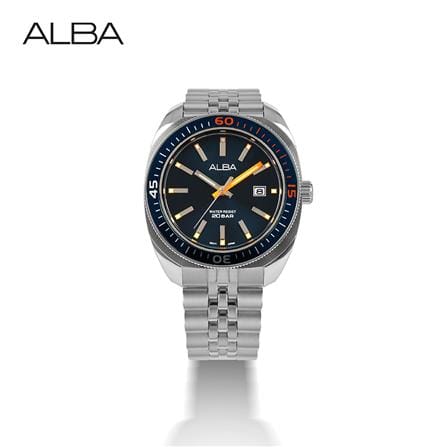 นาฬิกาข้อมือผู้ชาย ALBA AS9T83X 43 มม. สี SILVER/DARK BLUE_2