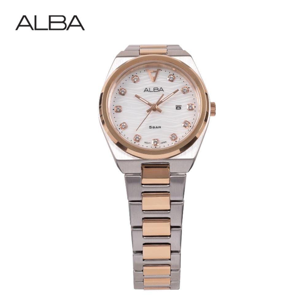 นาฬิกาข้อมือผู้หญิง ALBA AH7DJ8X 32 มม. สี SILVER/WHITE/ROSEGOLD