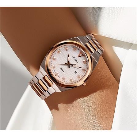 นาฬิกาข้อมือผู้หญิง ALBA AH7DJ8X 32 มม. สี SILVER/WHITE/ROSEGOLD_4