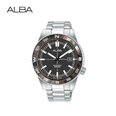 นาฬิกาข้อมือผู้ชาย ALBA รุ่น AS9Q15X ขนาด 42.6 มม. สีน้ำตาล_0