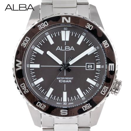 นาฬิกาข้อมือผู้ชาย ALBA รุ่น AS9Q15X ขนาด 42.6 มม. สีน้ำตาล_1