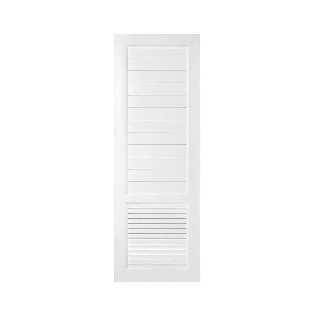 ประตูห้องน้ำ UPVC  ไม่เจาะลูกบิด ASARA S933 70x180 ซม. สีขาว