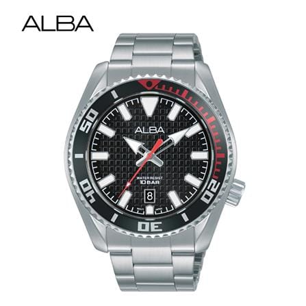 นาฬิกาข้อมือผู้ชาย ALBA รุ่น AS9P01X ขนาด 43.5 มม. สีดำ_0