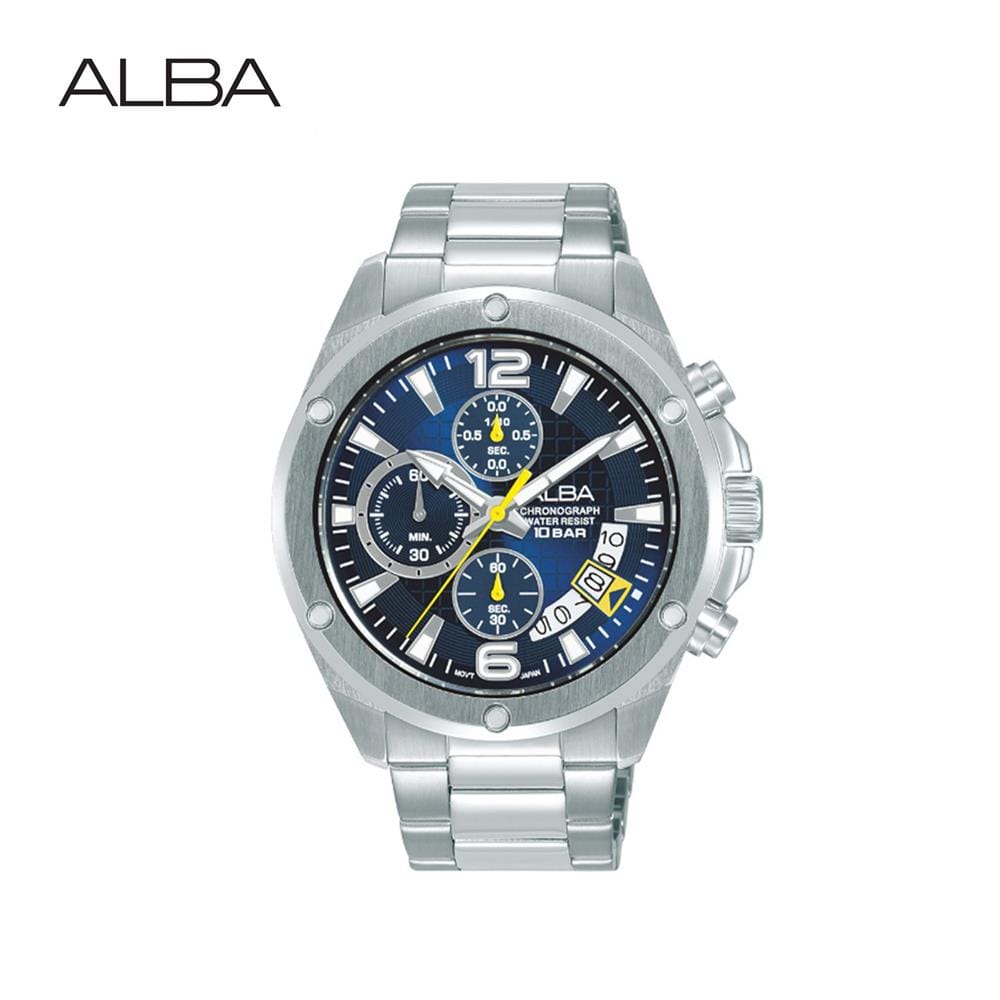 นาฬิกาข้อมือผู้ชาย ALBA รุ่น AM3987X ขนาด 43 มม. สีน้ำเงิน