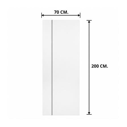 ชุดประตูห้องน้ำพร้อมวงกบ UPVC ไม่เจาะลูกบิด ASARA A811 70x200 ซม. สีขาว_4