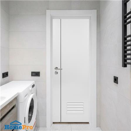 ชุดประตูห้องน้ำพร้อมวงกบ UPVC ไม่เจาะลูกบิด ASARA A812 70x200 ซม. สีขาว_3
