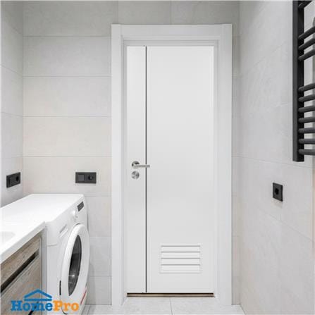 ประตูห้องน้ำ UPVC ไม่เจาะลูกบิด ASARA A812 70x200 ซม. สีขาว_2