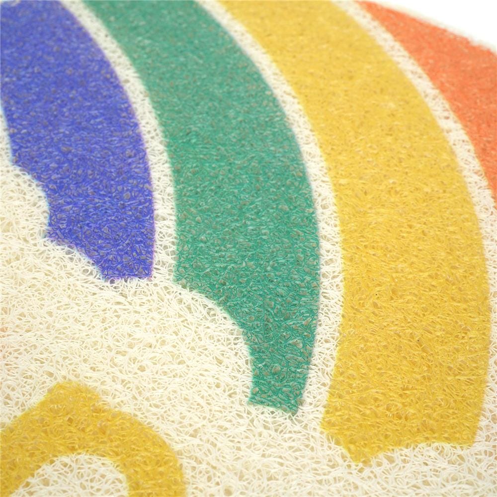 พรมเช็ดเท้าดักฝุ่น SNAZZ T-HAPPY 38x58 ซม. สีขาว