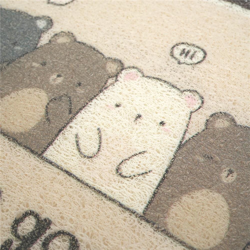 พรมเช็ดเท้าดักฝุ่น SNAZZ T-BEAR 38x58 ซม. สีครีม