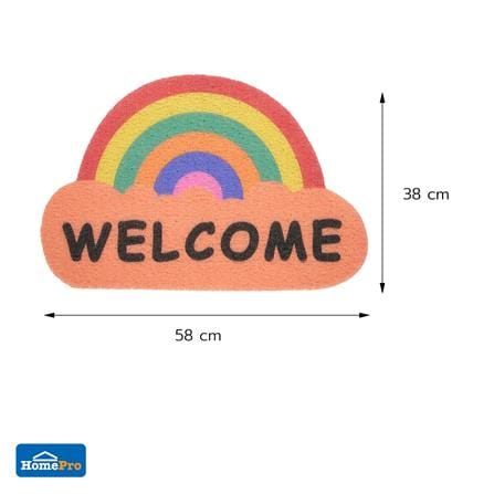 พรมเช็ดเท้าดักฝุ่น SNAZZ T-WELCOME 38x58 ซม._5