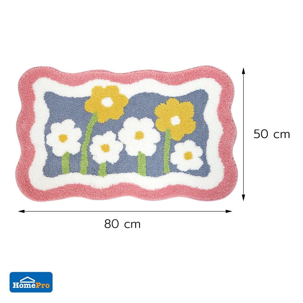 พรม SNAZZ T-FLOWER 50x80 ซม. สีชมพู
