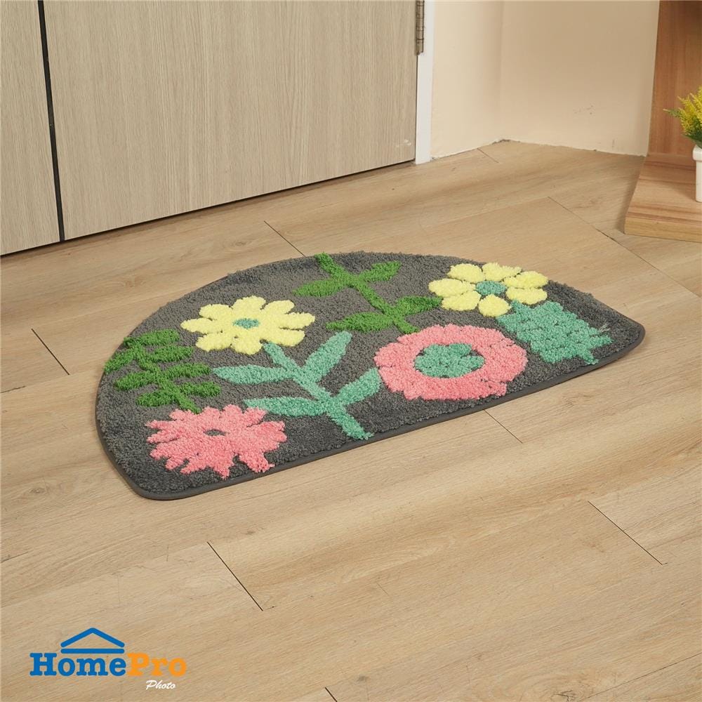 พรม SNAZZ T-FLOWER 50x80 ซม. สีดำ