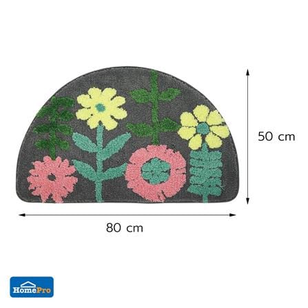 พรม SNAZZ T-FLOWER 50x80 ซม. สีดำ_6