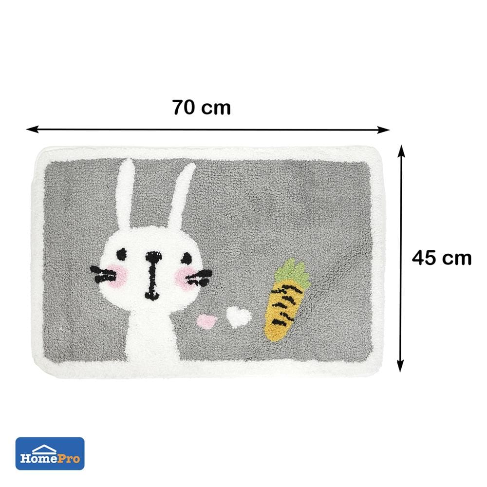 พรม SNAZZ T-RABBIT 45x70 ซม. สีเทา