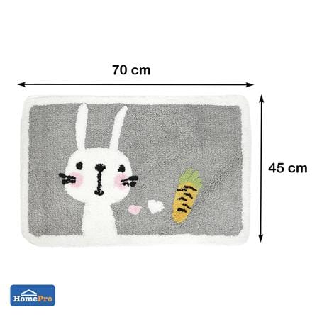 พรม SNAZZ T-RABBIT 45x70 ซม. สีเทา_5