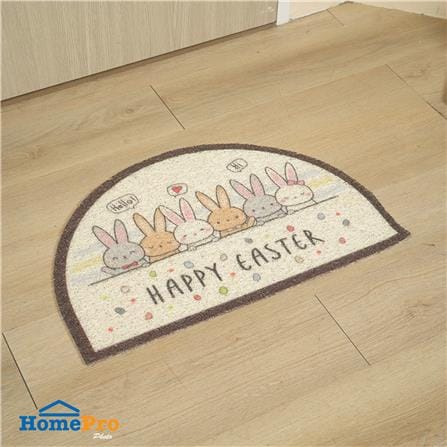 พรมเช็ดเท้าดักฝุ่น SNAZZ T-RABBIT 38x58 ซม. สีครีม_4