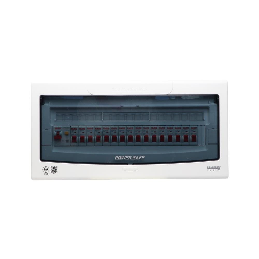 ชุดตู้คอนซูเมอร์ยูนิต 19 ช่อง เมนกันดูด 50 แอมป์ HACO HD-S119