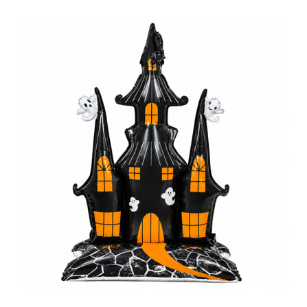 ลูกโป่งฟอยล์ HALLOWEEN CASTLE SNAZZ 58 นิ้ว สีดำ