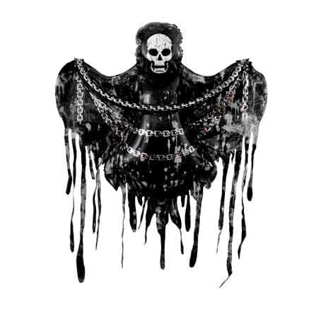 ลูกโป่งฟอยล์ HALLOWEEN GHOST SNAZZ 58 นิ้ว สีดำ_0
