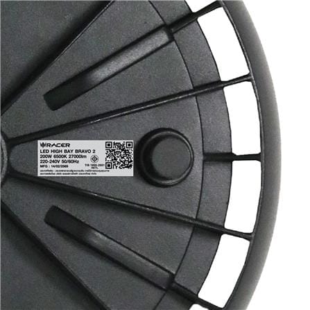โคมไฮเบย์ LED RACER BRAVO2 200 วัตต์ DAYLIGHT สีดำ_8