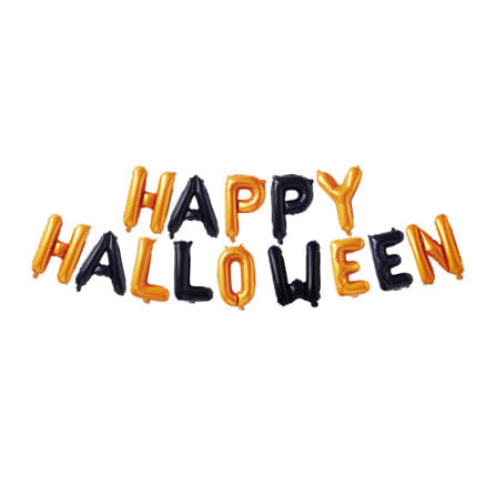ลูกโป่งฟอยล์ HALLOWEEN SIGN SNAZZ 16 นิ้ว สีส้ม_0