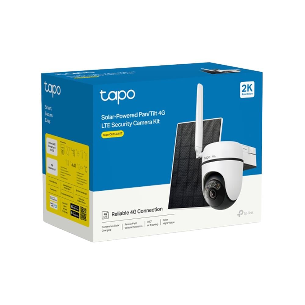 กล้องวงจรปิดภายนอก Tapo 3MP SOLAR 4G C615G KIT