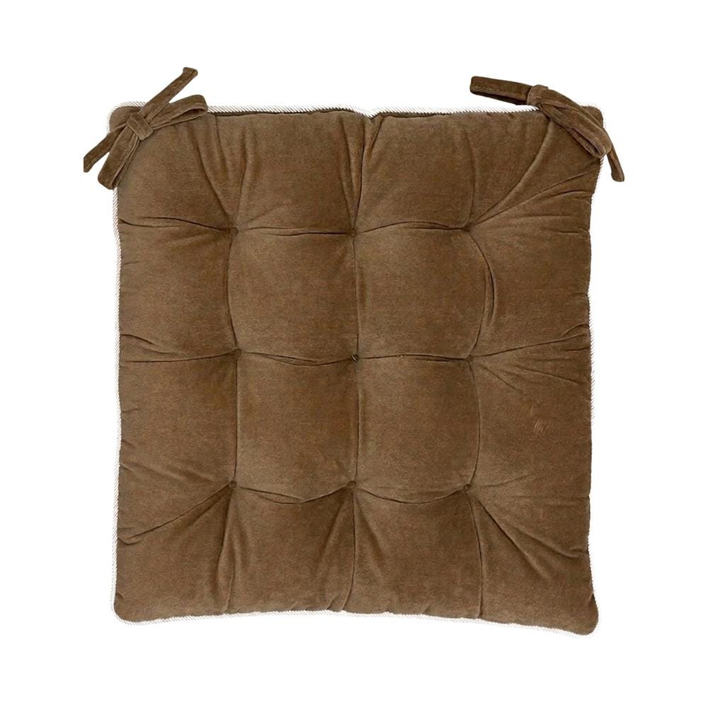 เบาะรองนั่ง HOME LIVING STYLE CRISP 15x15 นิ้ว สีน้ำตาล