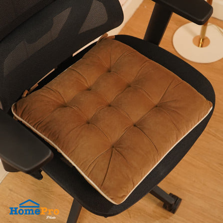 เบาะรองนั่ง HOME LIVING STYLE CRISP 15x15 นิ้ว สีน้ำตาล_4