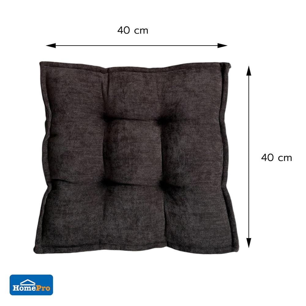 เบาะรองนั่ง HOME LIVING STYLE COZY 16x16 นิ้ว สีดำ