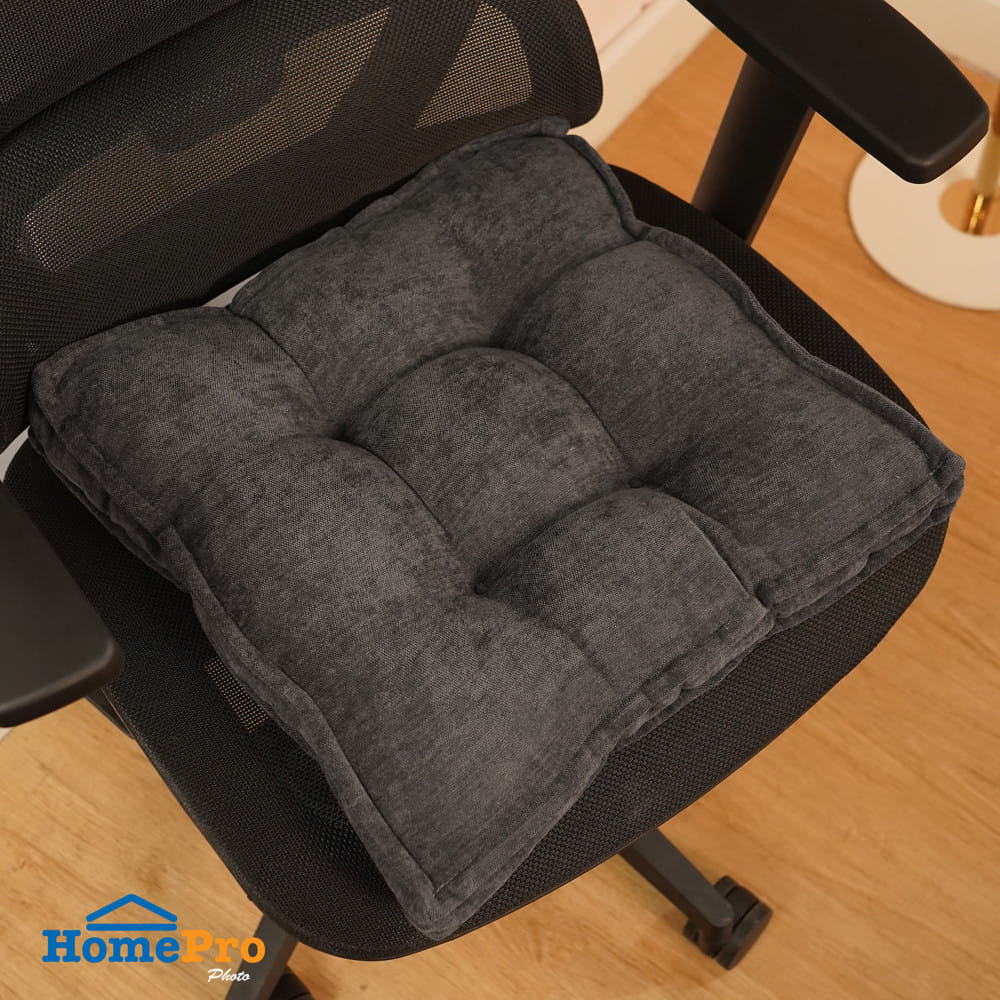 เบาะรองนั่ง HOME LIVING STYLE COZY 16x16 นิ้ว สีดำ