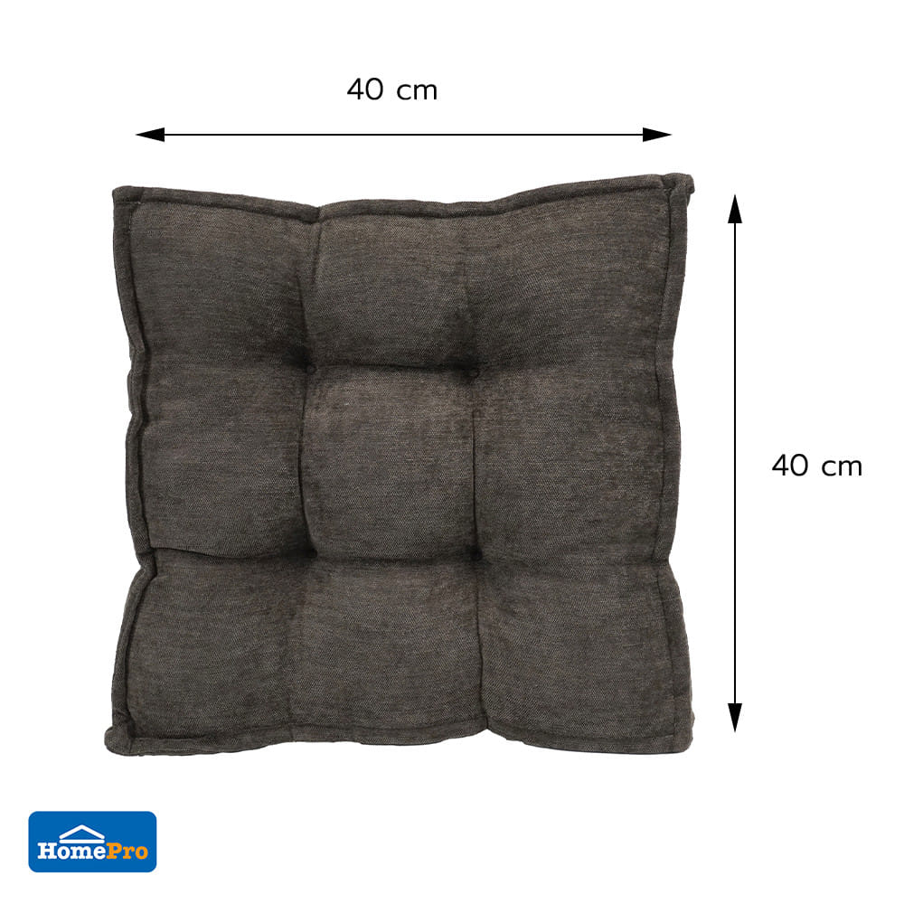 เบาะรองนั่ง HOME LIVING STYLE COZY 16x16 นิ้ว สีดำ