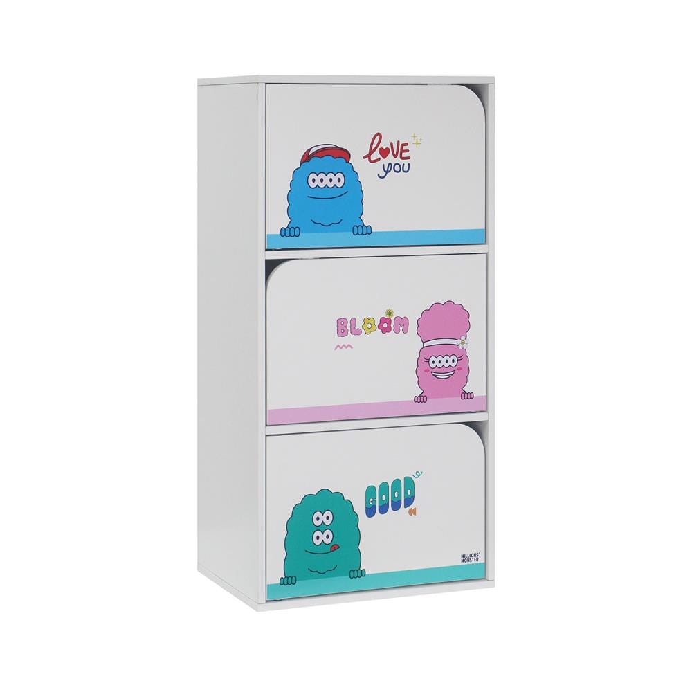 ตู้เก็บของ 3 ชั้น FURDINI MONSTER สีขาว
