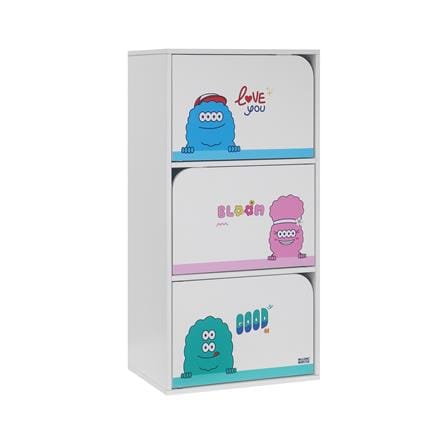 ตู้เก็บของ 3 ชั้น FURDINI MONSTER สีขาว_1