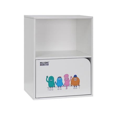 ตู้เก็บของ 2 ช่อง FURDINI MONSTER สีขาว_1