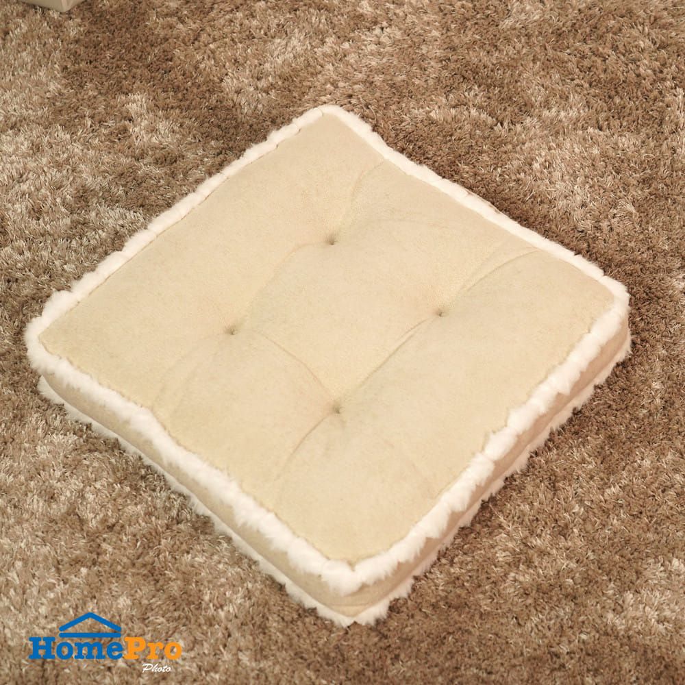 เบาะรองนั่ง HOME LIVING STYLE CLOUDY 16x16 นิ้ว สีครีม